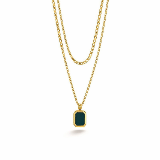 Collar en Capas Calynna Marvelle con Piedras Preciosas | Oro