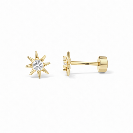 Pendientes Sunburst | Oro