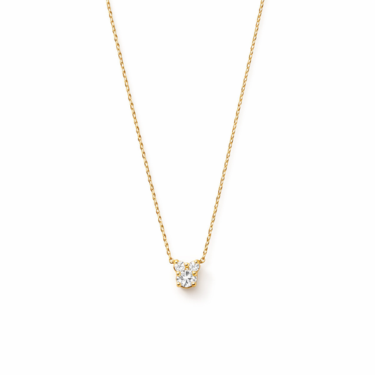 Collar de Moissanita Clea | Oro