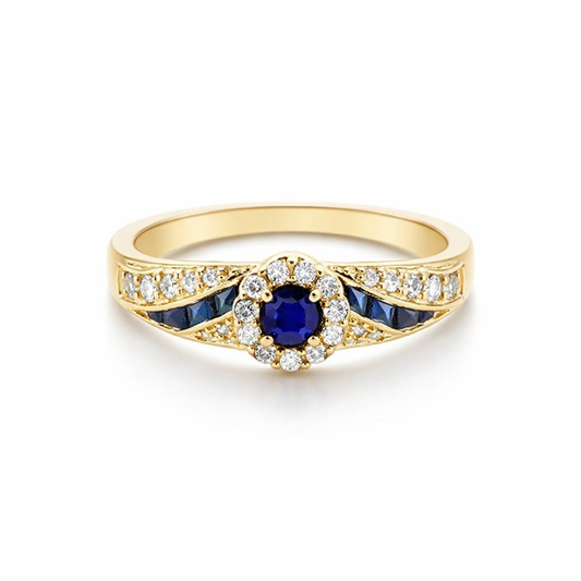 Anillo Avelisse Moraziel Zafiro | Oro