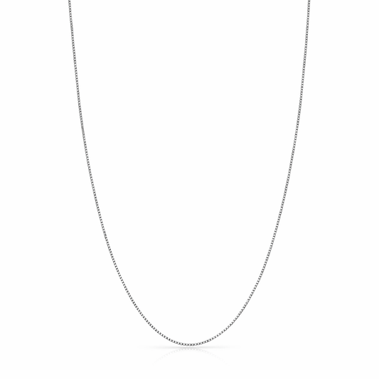 Collar Cadena Veneciana Bodega | Oro Blanco