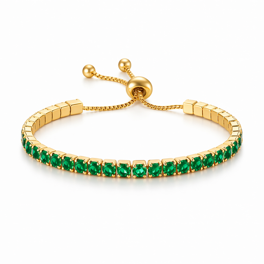 Pulsera Alessia Moreau Esmeralda | Oro