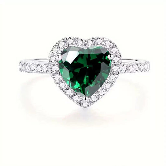 Anillo Delara Virenza con Piedras Preciosas | Oro Blanco