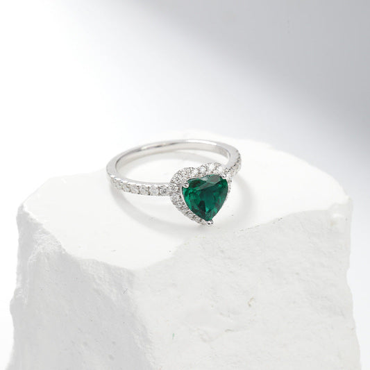 Anillo Delara Virenza con Piedras Preciosas | Oro Blanco