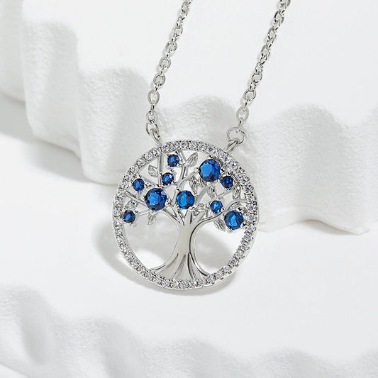 Collana Albero della Vita Zaffiro