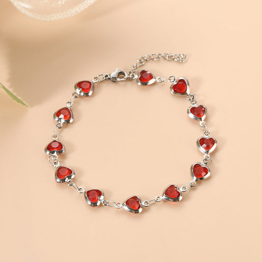 Ophelyra Garnetelle Bracciale Oro Bianco