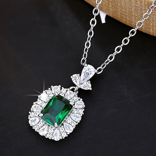 Collar Meliora Brenswyn con Piedras Preciosas | Oro Blanco