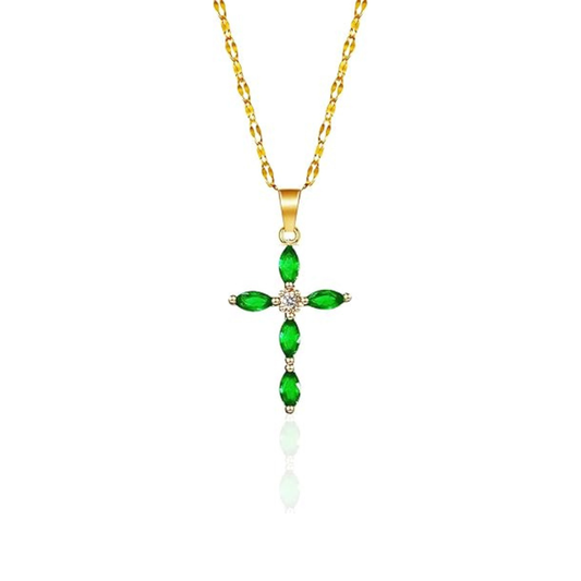 Collana Croce Smeraldo