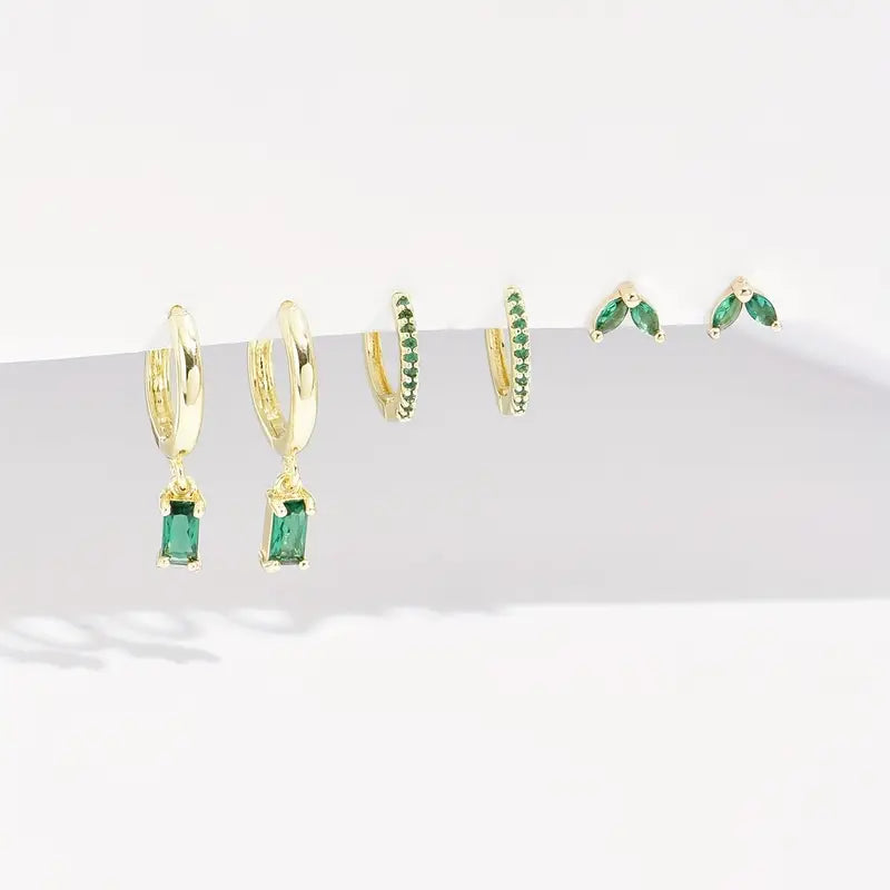 Fiorenza Viridelle Gemstone Earring Set