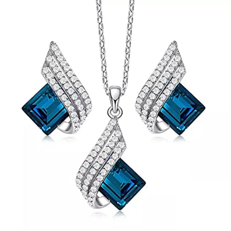 Brienne Solazure Gemstone White Gold Set
