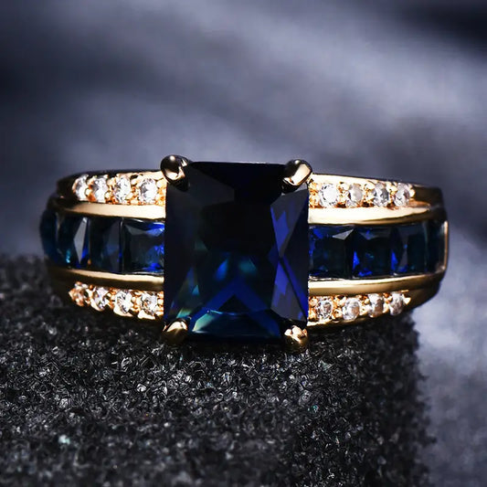 Anillo Kassira Bluemont con Piedras Preciosas | Oro