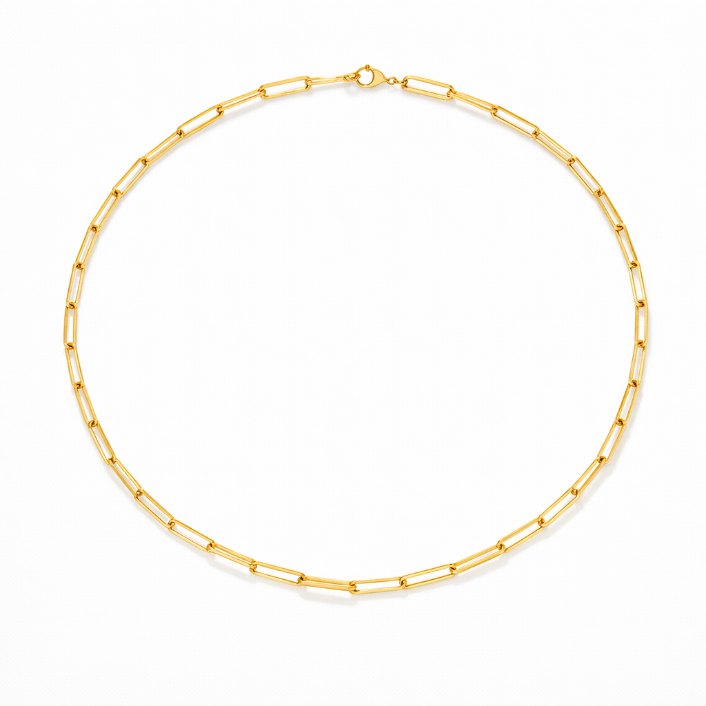Archen Elegant Chain Yellow Gold Necklace