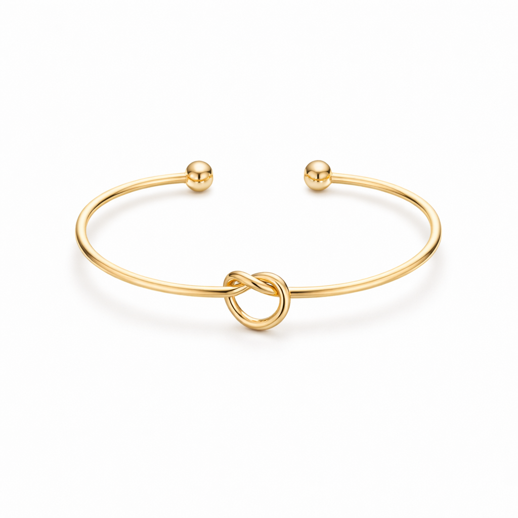 Infinity Love Knot Yellow Gold Bracelet
