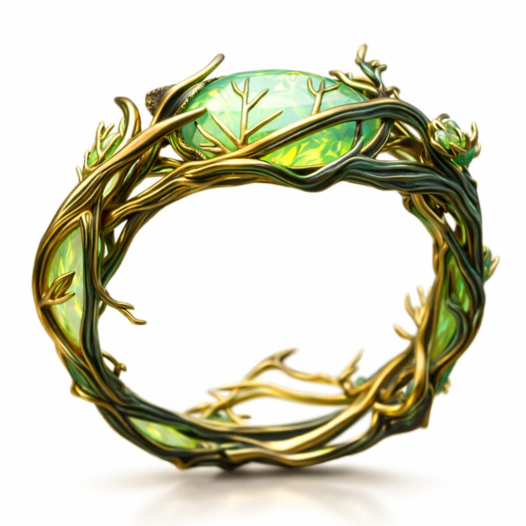 Verdant Bloom Yellow Gold Ring
