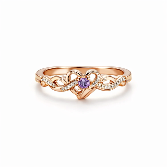Anillo Bicolor Oro y Plata Violetheart | Oro