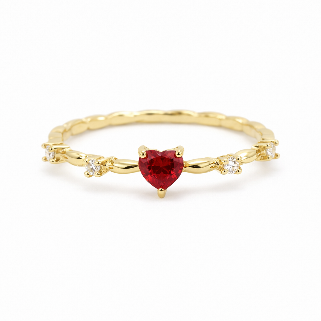 Coralyn Amoura Ruby Yellow Gold Ring