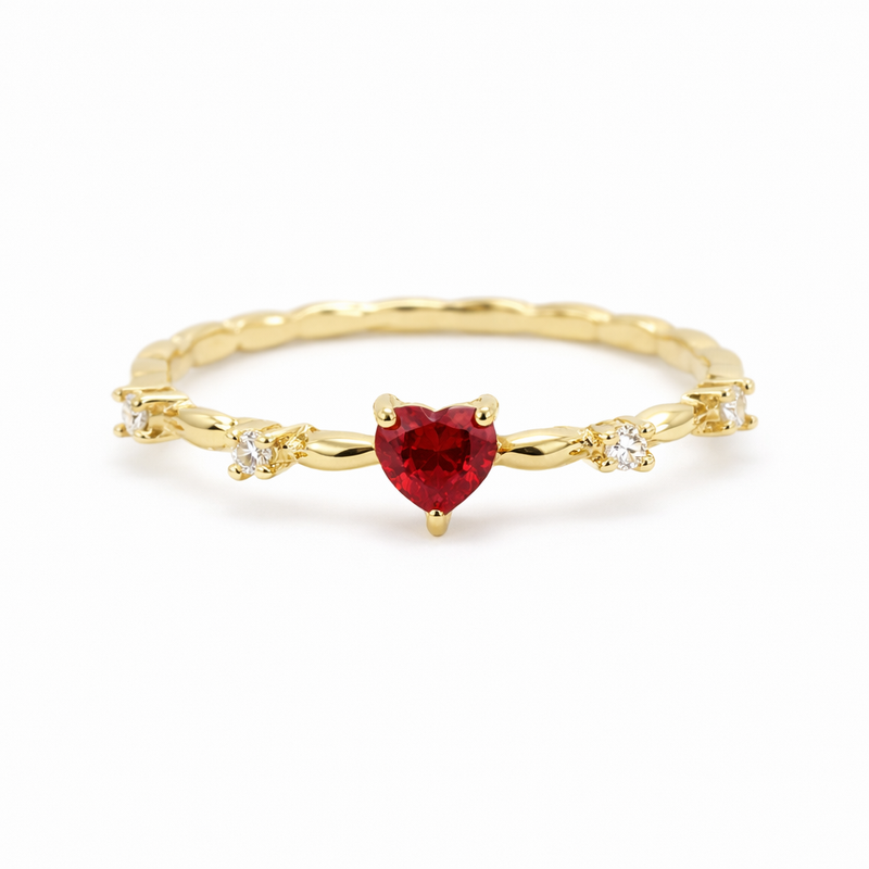 Coralyn Amoura Ruby Yellow Gold Ring