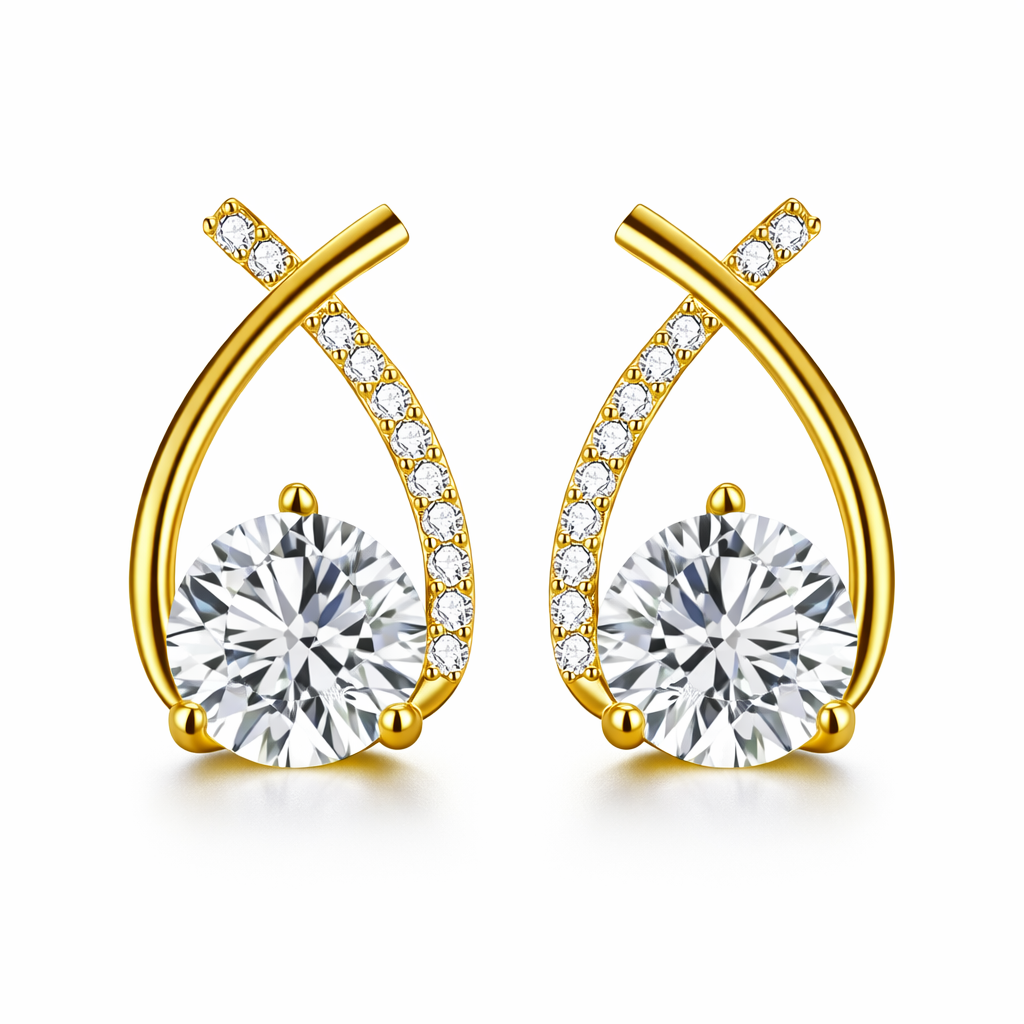 Arielle Yellow Gold Earrings