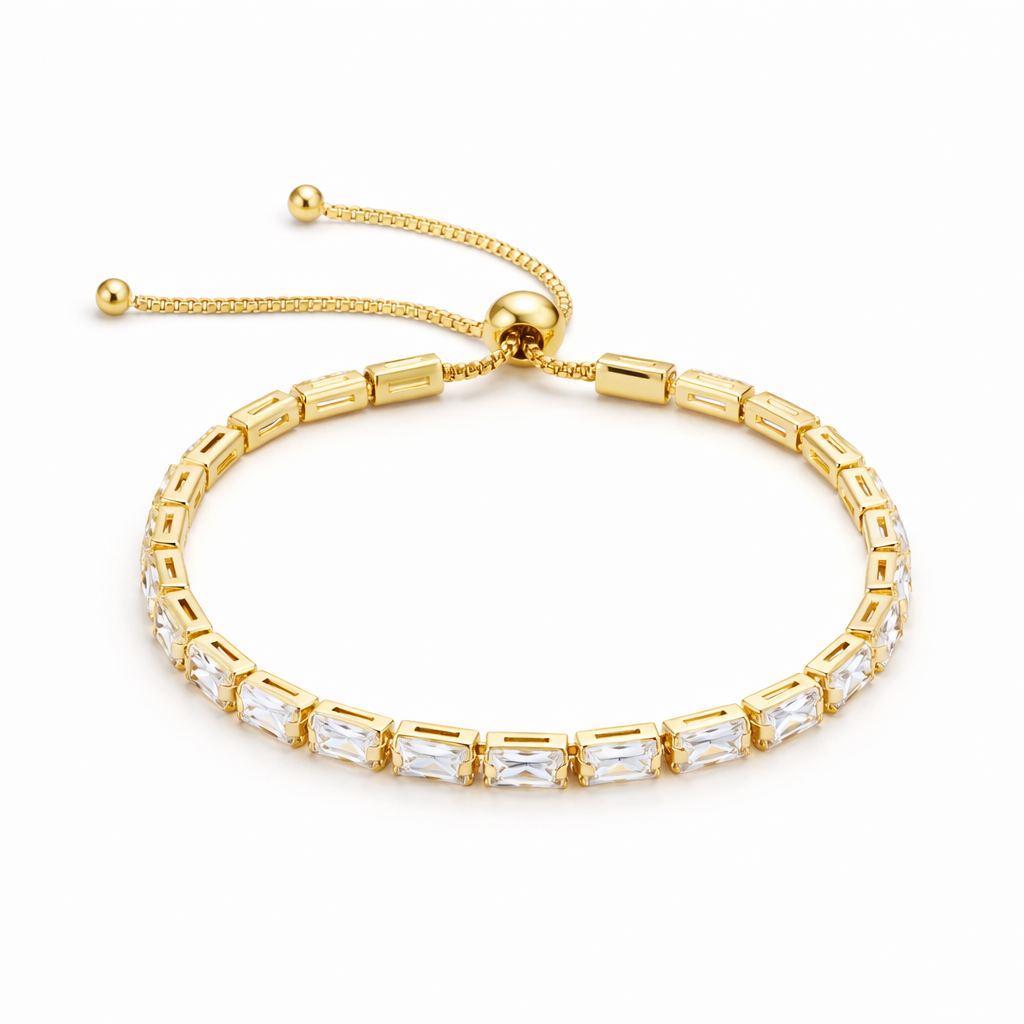 Horizen Tennis Yellow Gold Bracelet
