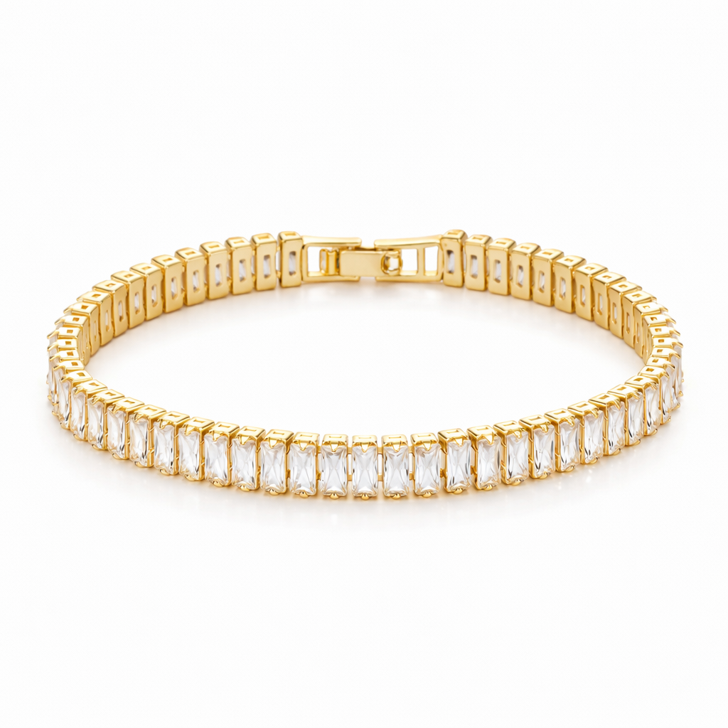 Vertea Tennis Yellow Gold Bracelet