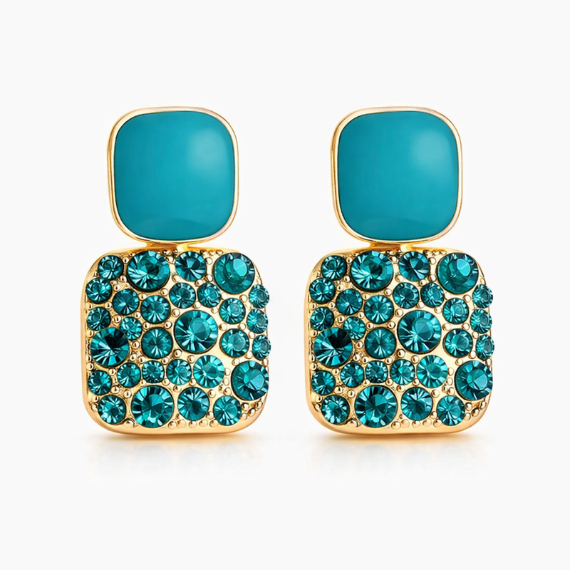 Bianca Selvaggia Emerald Yellow Gold Earrings