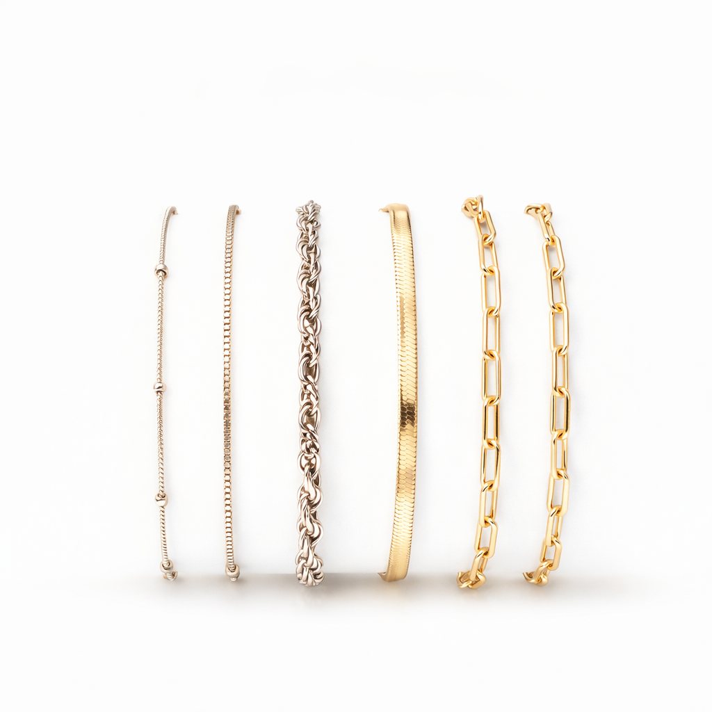 Isabella Vernetta White Gold Bracelet Set