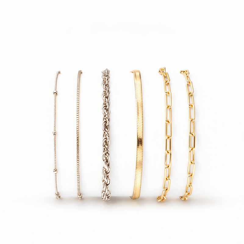 Isabella Vernetta White Gold Bracelet Set