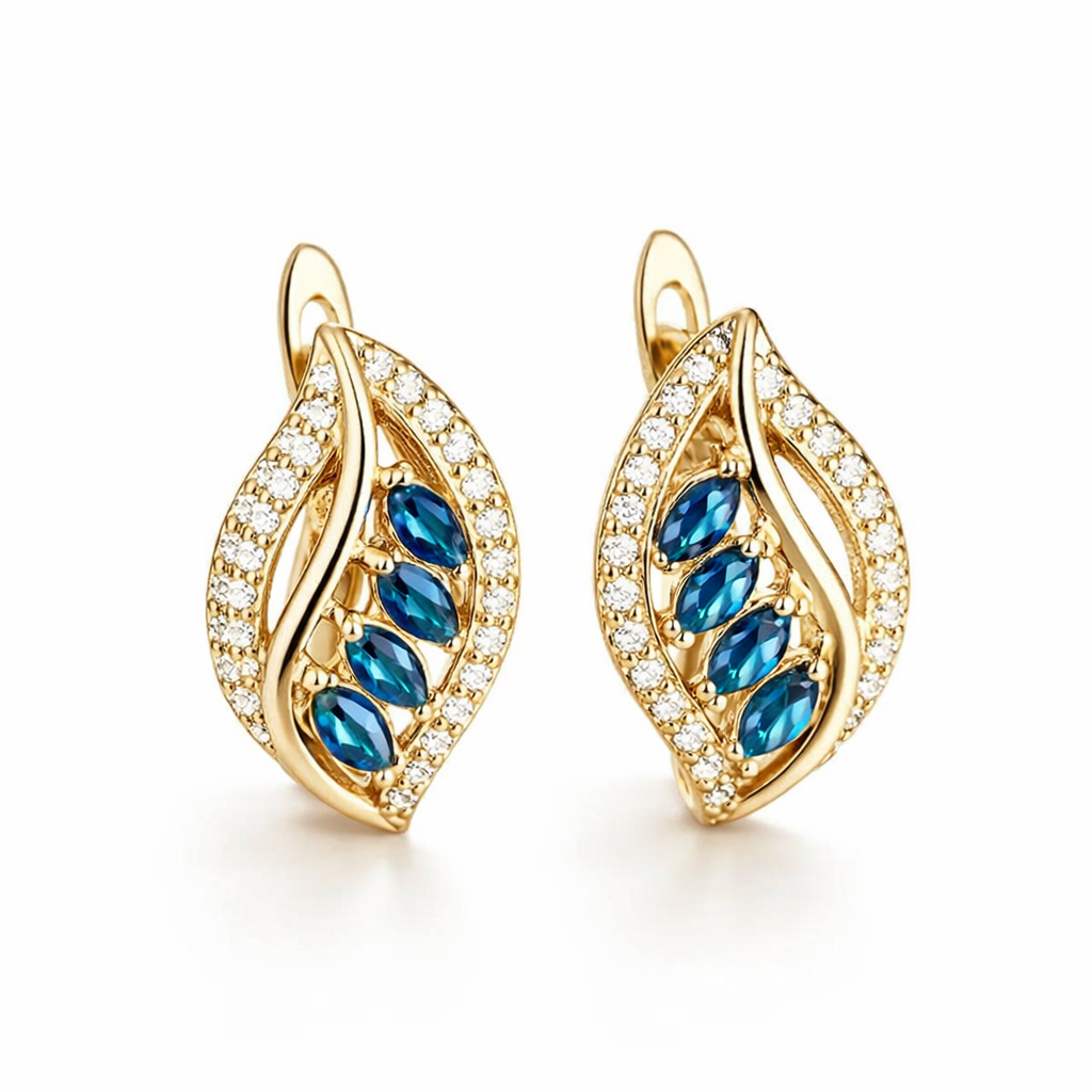 Isola Caelurelle Sapphire Earrings