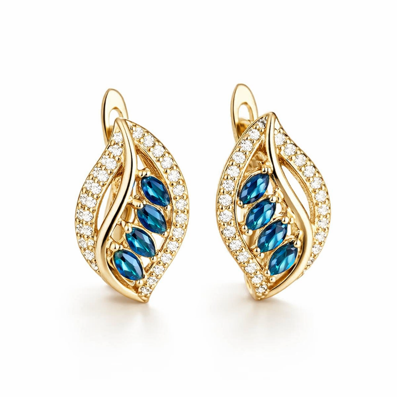 Isola Caelurelle Sapphire Earrings