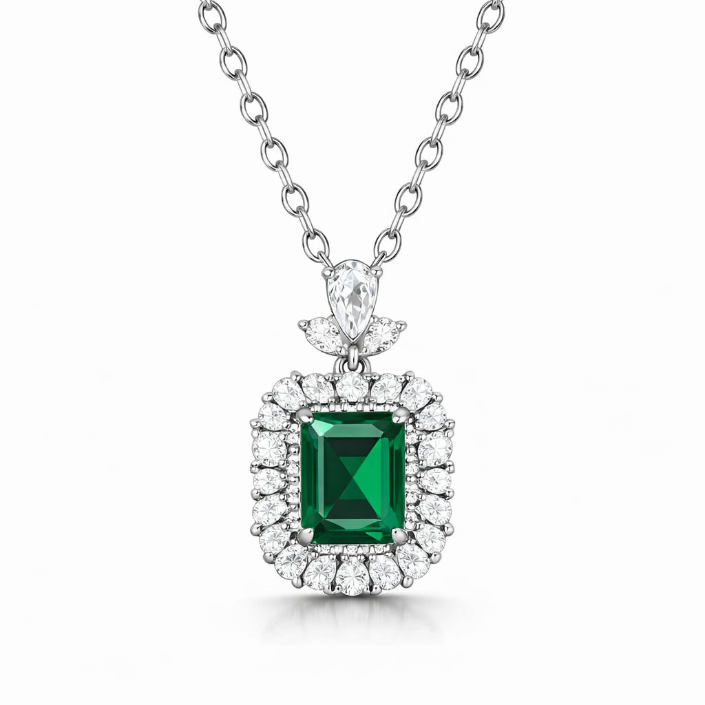 Meliora Brenswyn Emerald Necklace