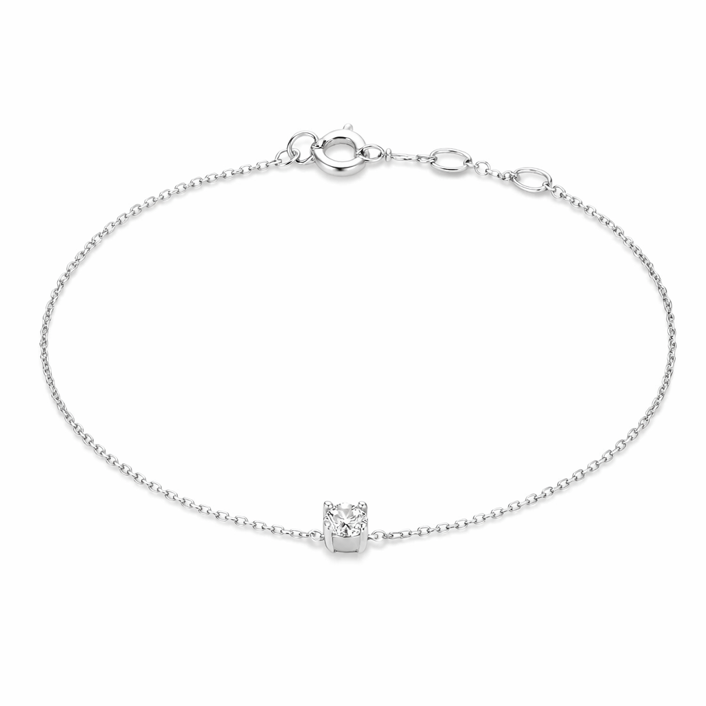 Clea Gemstone White Gold Bracelet