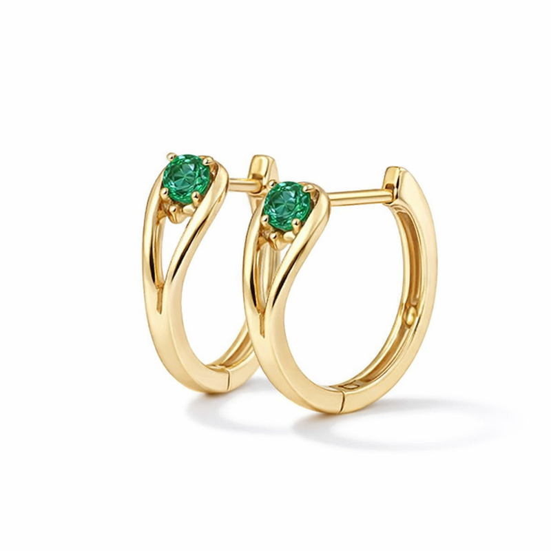 Amara Lavigne Emerald Earrings