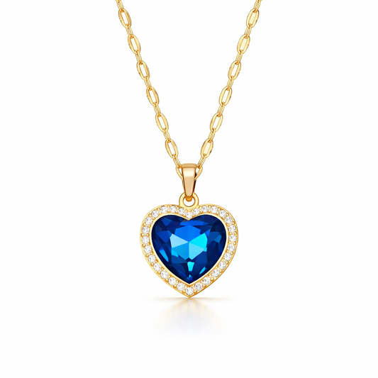 Collar Jaselle Vireyne Zafiro | Oro
