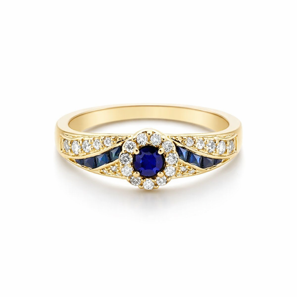 Avelisse Moraziel Sapphire Yellow Gold Ring