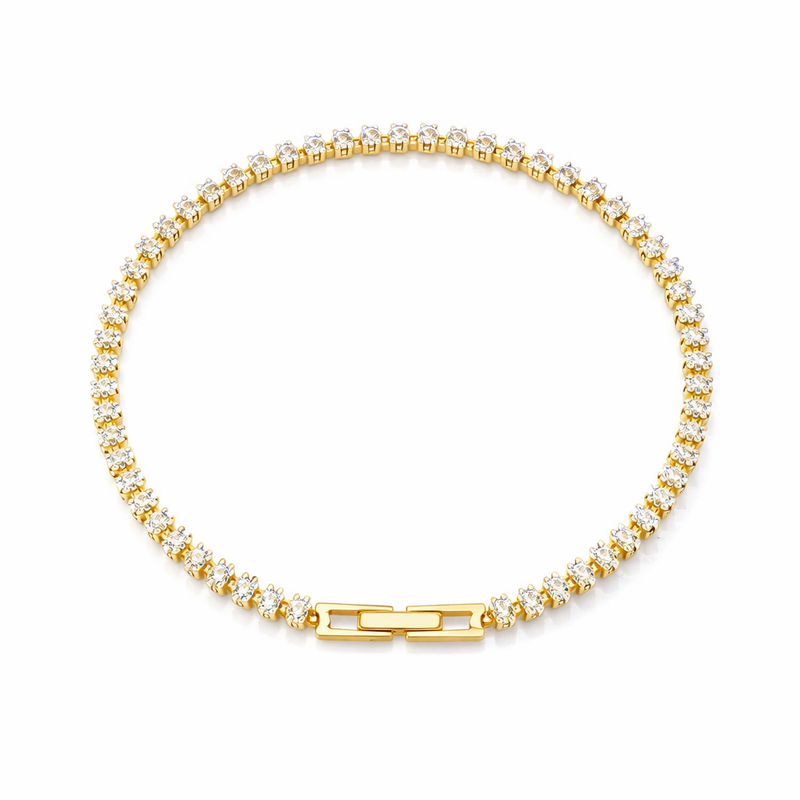 Vionelle Marquise Tennis Yellow Gold Bracelet