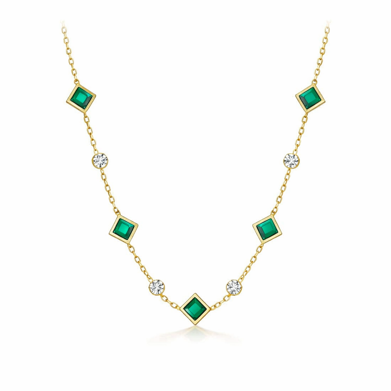 Amelisse Glenwyn Emerald Necklace