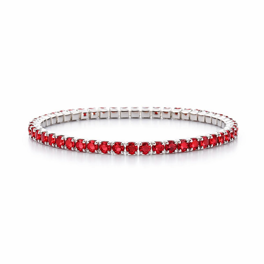 Pulsera Isadira Blazewyn Rubí | Oro Blanco