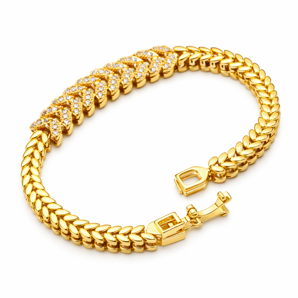 Everleaf Tennis Yellow Gold Bracelet