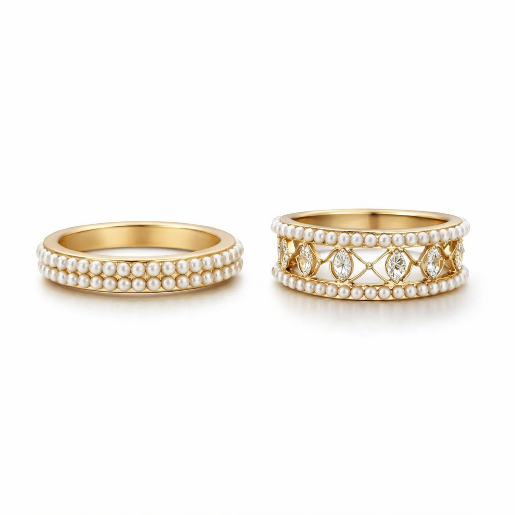 Elodie Vance Gemstone Ring Set