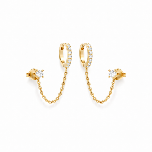 Pendientes Cadena Adella | Oro