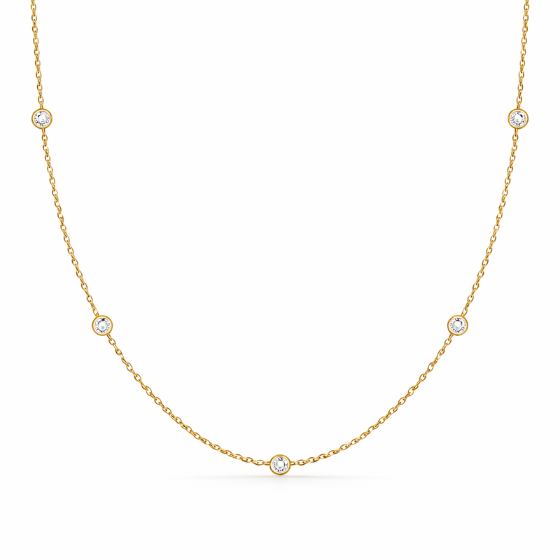 Starfall Yellow Gold Necklace