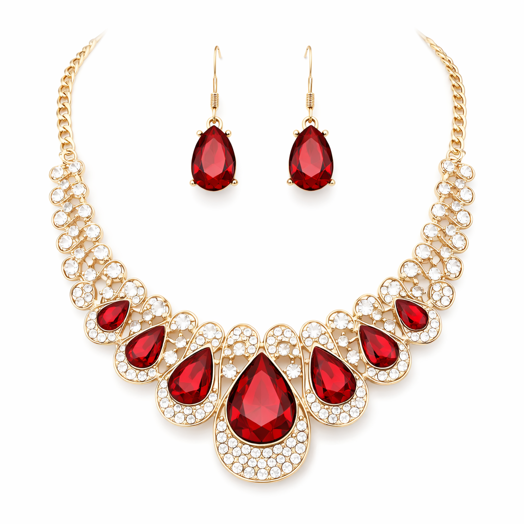 Maevina Crimselle Ruby Set