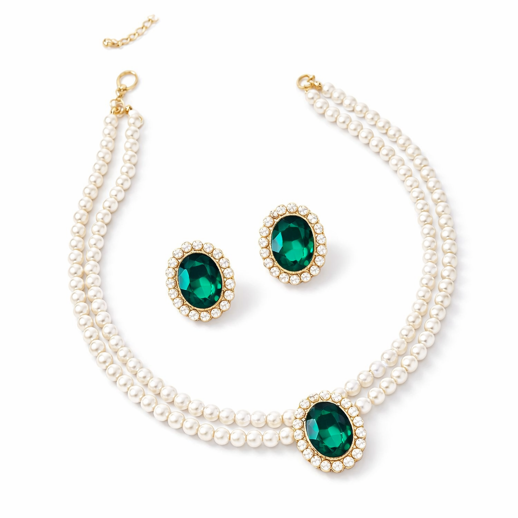 Evelina Marchand Emerald Set