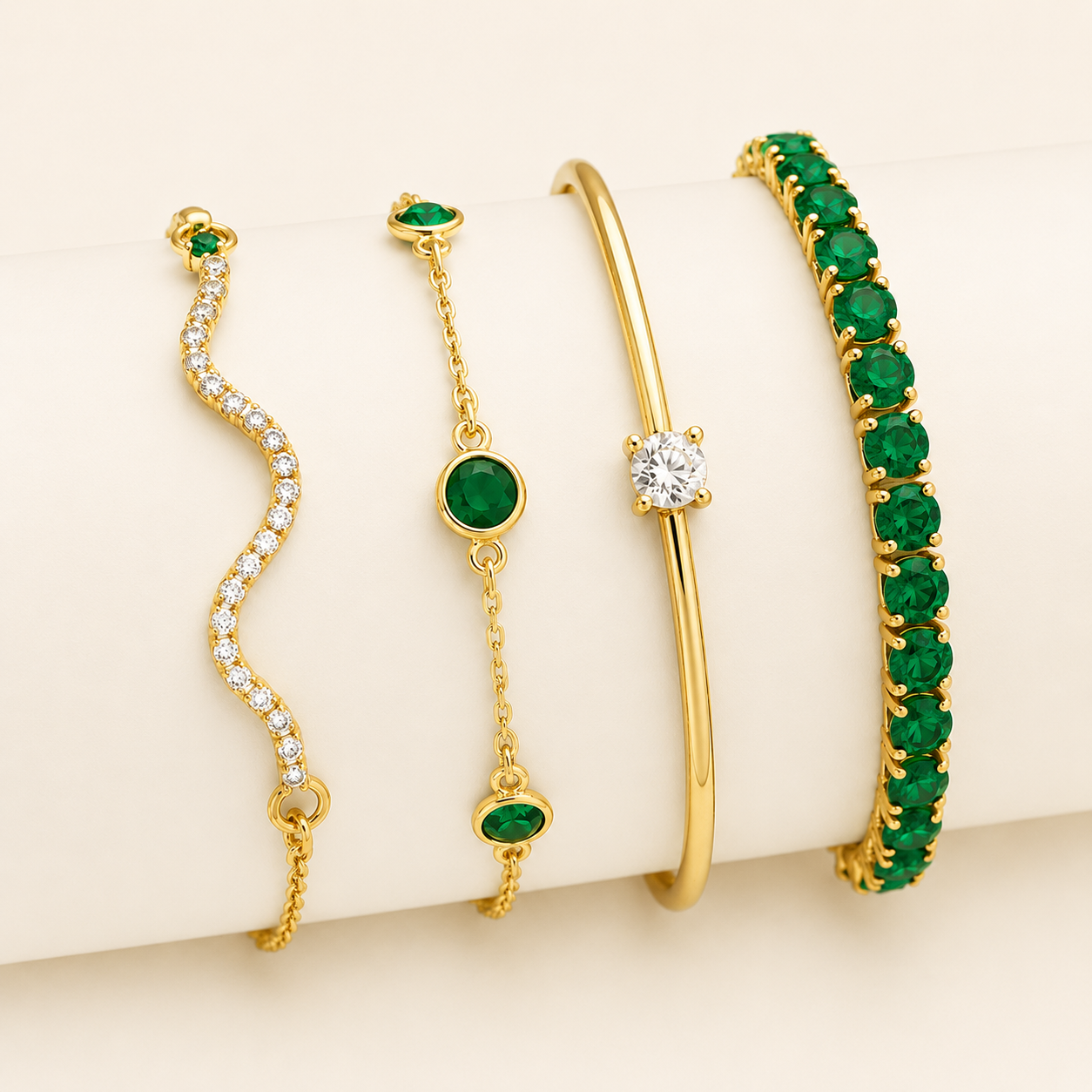 Sorina Feldwyn Yellow Gold Bracelet Set