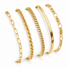 Ellis Renner Yellow Gold Bracelet Set