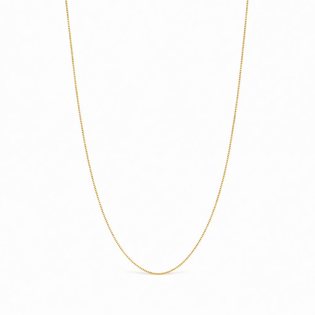 Bodega Box Chain Yellow Gold Necklace