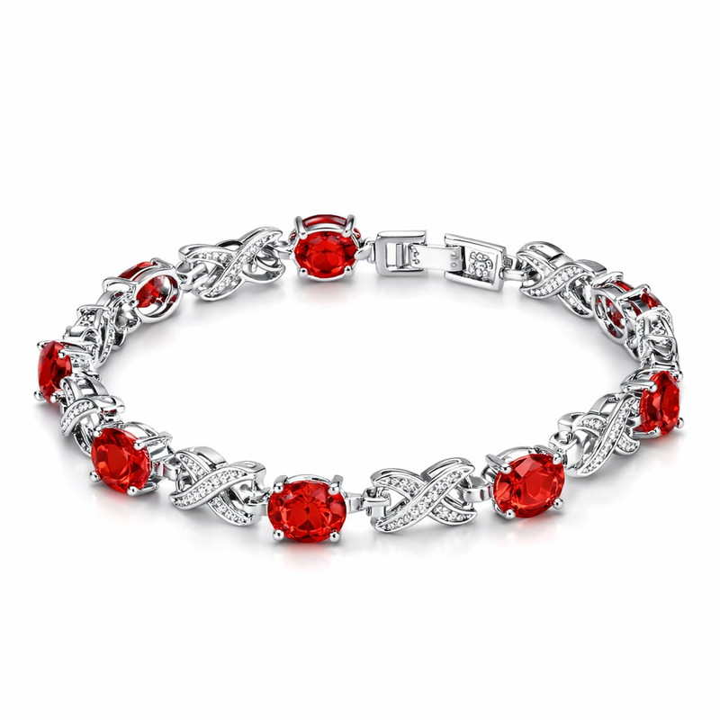 Alendra Flameaux Ruby Bracelet
