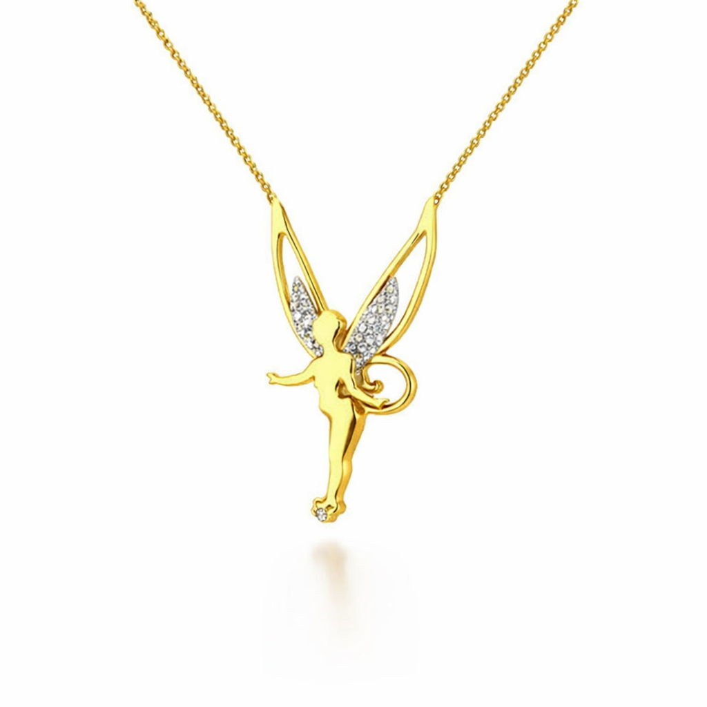 Lucky Fairy Yellow Gold Necklace