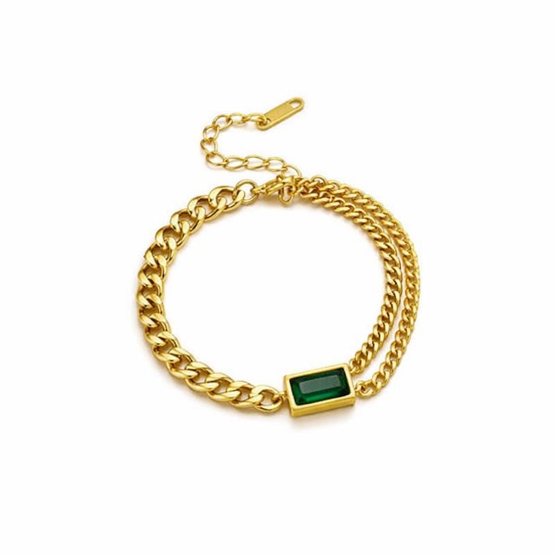 Elodie Veyrac Emerald Bracelet