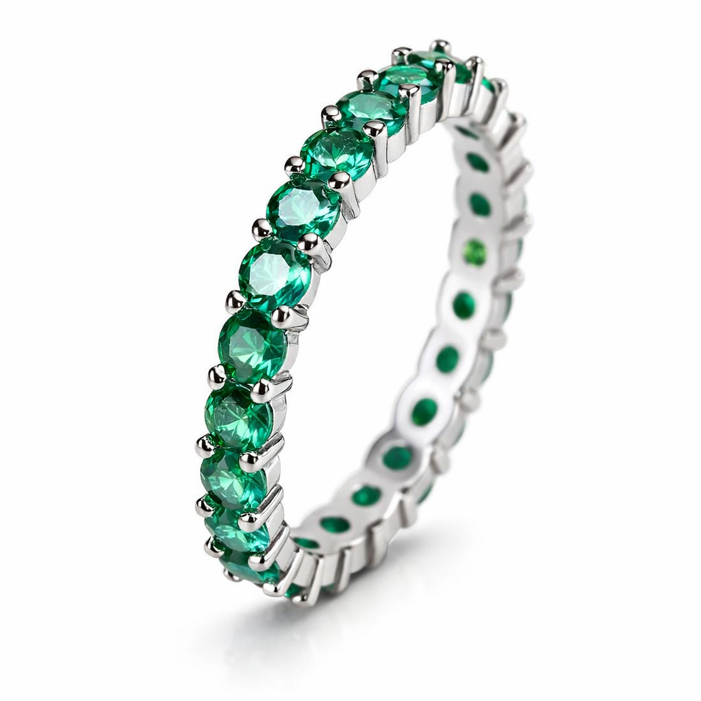 Luneth Ardenelle Emerald White Gold Ring